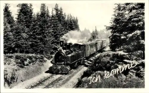 Ak Ich komme, Deutsche Eisenbahn, Dampflok