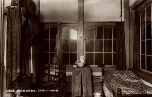 Ak Hansestadt Lübeck, Schabbelhaus, Mädchenzimmer