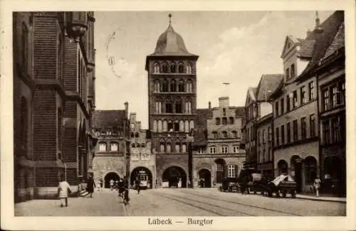 Ak Hansestadt Lübeck, Burgtor