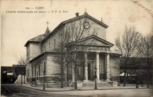 Ak Paris XII, Kirche Notre Dame de Bercy