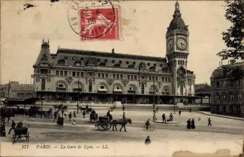 Ak Paris XII, Gare de Lyon