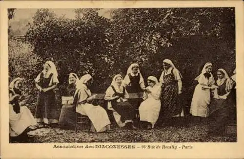 Ak Paris XII Reuilly, Rue de Reuilly, Institution der Diakonissen
