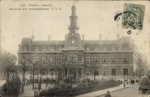 Ak Paris XII Reuilly, Rathaus