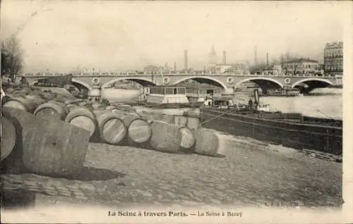 Ak Paris XII, Seine nach Bercy