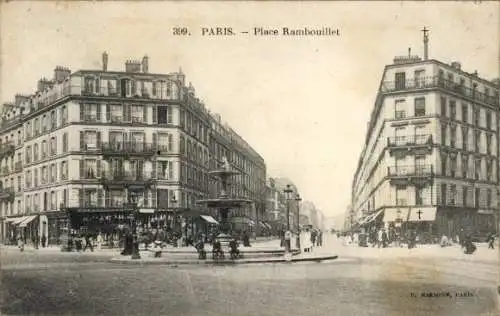 Ak Paris XII Reuilly, Place Rambouillet