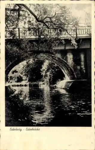 Ak Kiel, Eiderkrug, Schulensee, Brücke