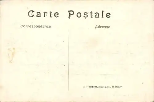 Ak Revigny Meuse, La rue de la gare apres le bombardement