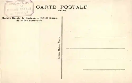 Ak Dole Jura, Maison Natale de Pasteur, Salle des Souvenirs