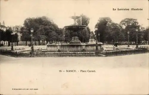Ak Nancy Meurthe et Moselle, Place Carnot