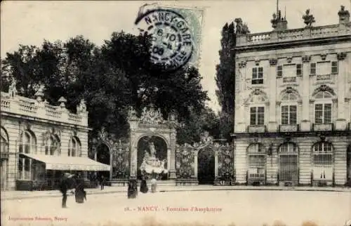 Ak Nancy Meurthe et Moselle, Fontaine d'Amphitrite