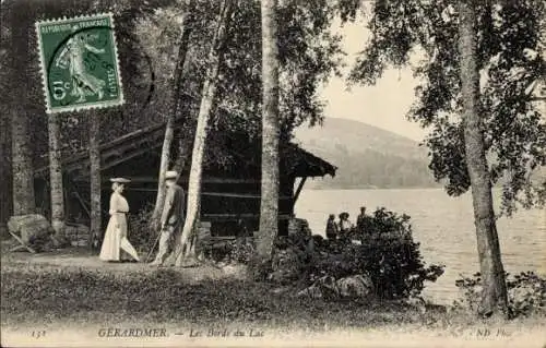 Ak Gérardmer Lothringen Vosges, Les Bords du Lac