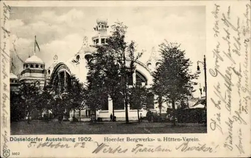 Ak Düsseldorf am Rhein, Düsseldorfer Ausstellung 1902, Hoerder Bergwerks- und Hütten-Verein