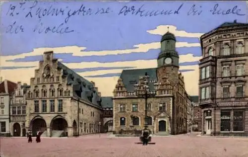 Ak Dortmund im Ruhrgebiet, Teilansicht