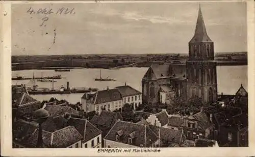 Ak Emmerich am Niederrhein, mit Martinikirche