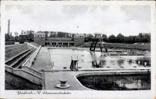Ak Gladbeck im Ruhrgebiet Westfalen, Freibad