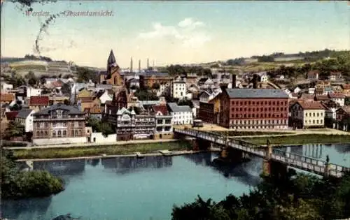 Ak Werden Essen im Ruhrgebiet, Gesamtansicht