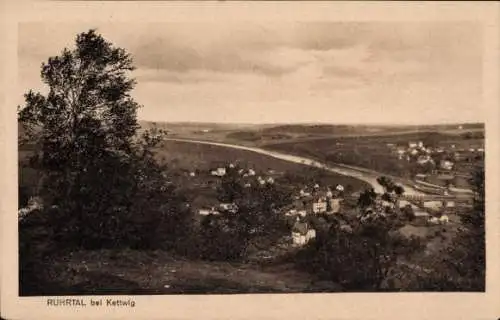 Ak Kettwig Essen im Ruhrgebiet, Ruhrtal