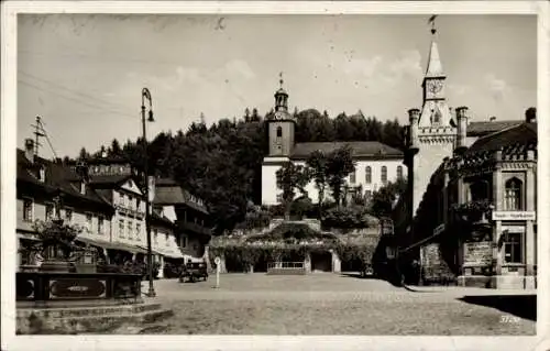 Ak Bad Leutenberg Thüringen, Marktplatz