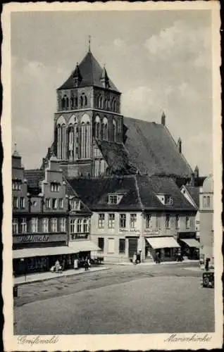 Ak Hansestadt Greifswald, Marienkirche
