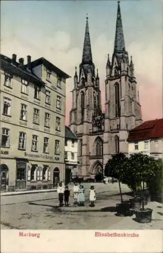 Ak Marburg an der Lahn, Elisabethenkirche