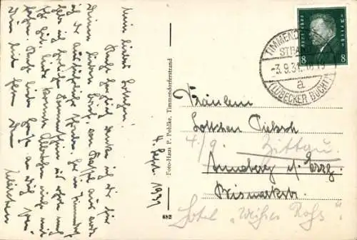 Ak Ostseebad Timmendorfer Strand in Holstein, Seebrücke, Wellengang