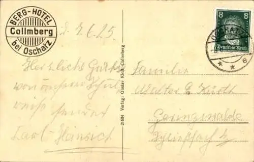 Ak Collmberg Collm Wermsdorf Sachsen, Lichtung