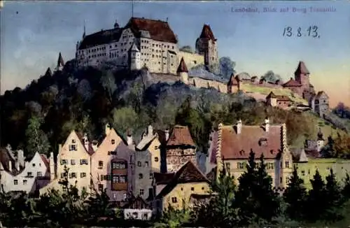 Ak Landshut in Niederbayern, Burg Trausnitz
