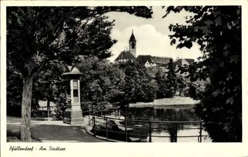 Ak Pfullendorf in Baden, Am Stadtsee