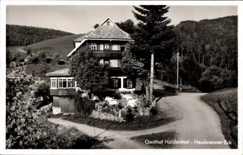 Ak Schönau im Schwarzwald, Gasthof Haldenhof, Heubronner Eck, Inh. Hermann Botz