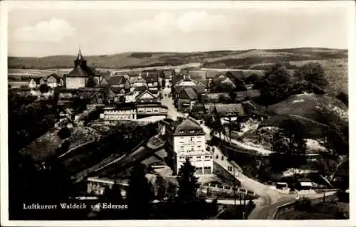 Ak Waldeck am Edersee Hessen, Gesamtansicht