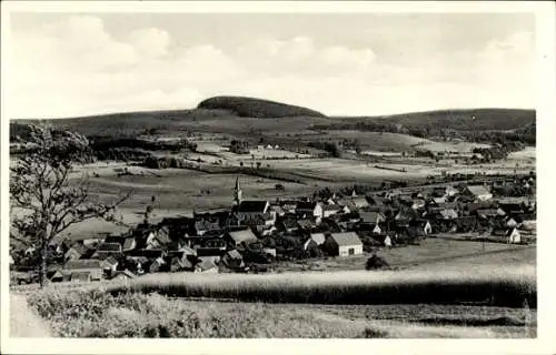 Ak Wüstensachsen Ehrenberg in der Rhön, Gesamtansicht, Steinkopf