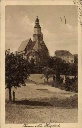 Ak Kamenz in Sachsen, Hauptkirche