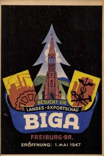 Ak Freiburg im Breisgau, Landes-Exportschau BIGA 1947