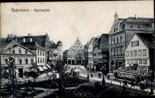 Ak Paderborn in Westfalen, Marienplatz