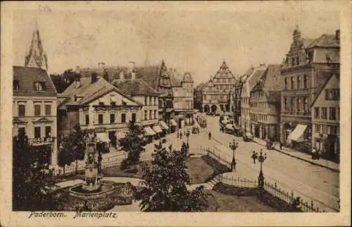 Ak Paderborn in Westfalen, Marienplatz