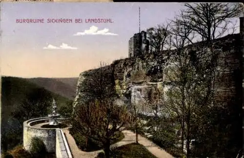 Ak Landstuhl in der Pfalz, Burgruine Sickingen