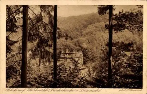 Ak Bad Bergzabern an der Weinstraße Pfalz, Waldmühle, Friedrichsruhe, Luisenruhe