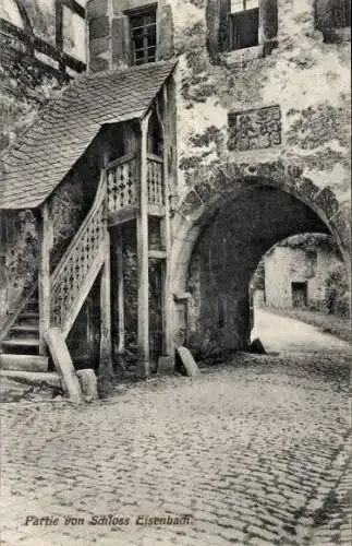 Ak Lauterbach in Hessen, Schloss Eisenbach, Torbogen
