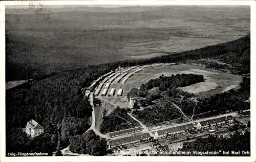 Ak Bad Orb im Spessart Hessen, Stiftung Frankfurter Schullandheim Wegscheide, Fliegeraufnahme