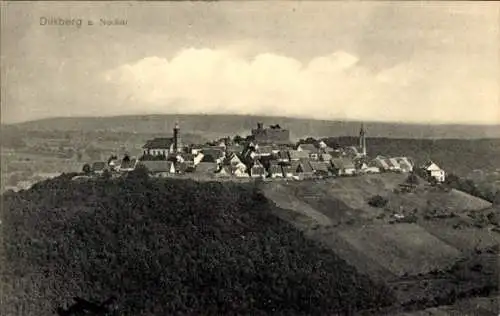 Ak Dilsberg Neckargemünd am Neckar, Gesamtansicht, Kirche