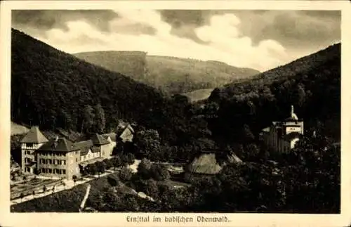 Ak Ernsttal Mudau im Odenwald, Panorama