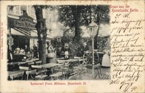 Ak Berlin Kreuzberg, Restaurant Franz Mittmann, Hasenheide 20