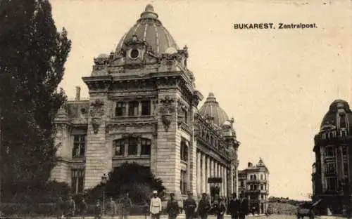 Ak București Bukarest Rumänien, Zentralpost