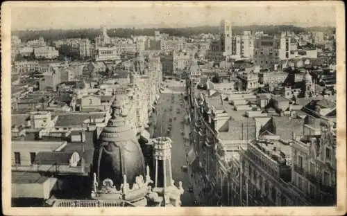Ak Madrid Spanien, Gesamtansicht vom Telefonica-Gebäude aus
