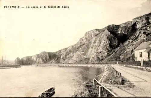 Ak Namur Wallonien Belgien, Fidevoie, der Felsen und der Faulx Tunnel