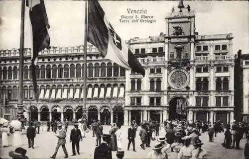 Ak Venezia Venedig Veneto, Chiesa di S. Marco, Torre dell Orologio