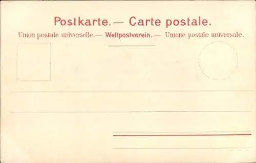 Litho Bâle Basel Stadt Schweiz, Ansicht vom Münster