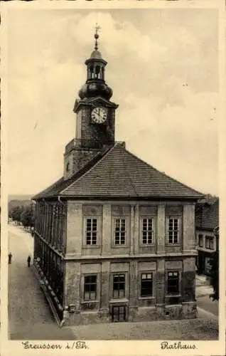 Ak Greußen Thüringen, Rathaus