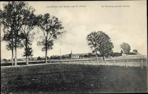 Ak Saint Privat la Montagne Sankt Privat Moselle, Angriffsfeld der Garde