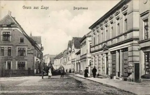 Ak Lage in Lippe, Bergstraße